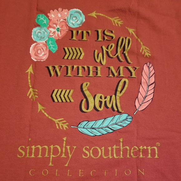 Simply Southern Tops - Simply Southern "It is well with my soul" t shirt